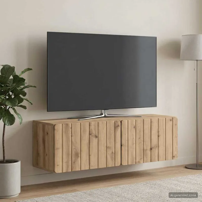 Sieninė TV spintelė Artisano ąžuolo 98 x 31 x 30 cm