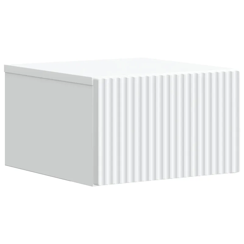 Sieninis naktinis staliukas 2 pcs Balta 33 x 34,5 x 20 cm
