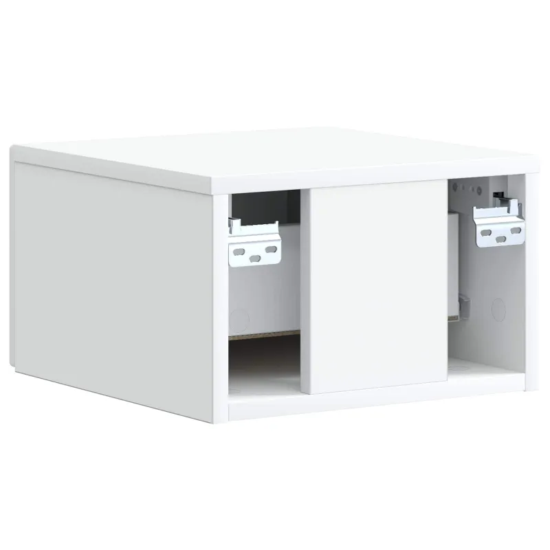Sieninis naktinis staliukas 2 pcs Balta 33 x 34,5 x 20 cm