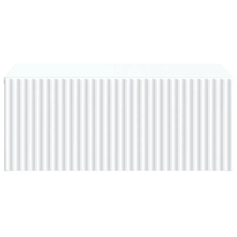 Sieninis naktinis staliukas 2 pcs Balta 49 x 34,5 x 20 cm