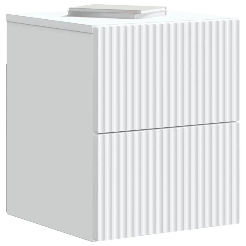 Sieninis naktinis staliukas 2 pcs Balta 33 x 34,5 x 40 cm
