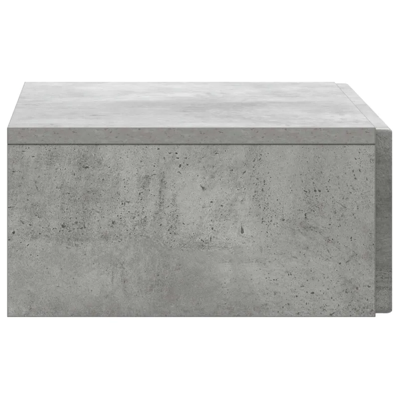 Sieninis šoninis staliukas Betono pilka 59 x 34,5 x 17 cm