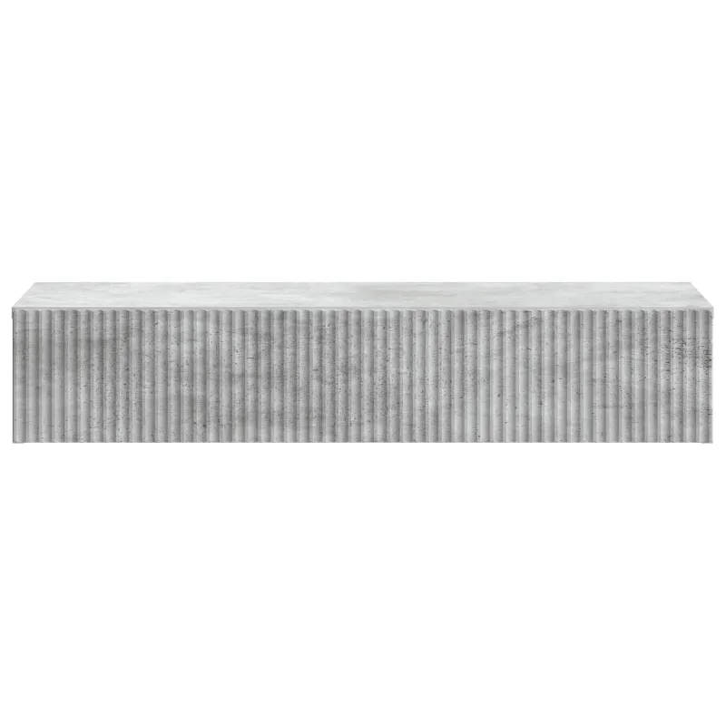 Sieninis šoninis staliukas Betono pilka 87,5 x 34,5 x 17 cm