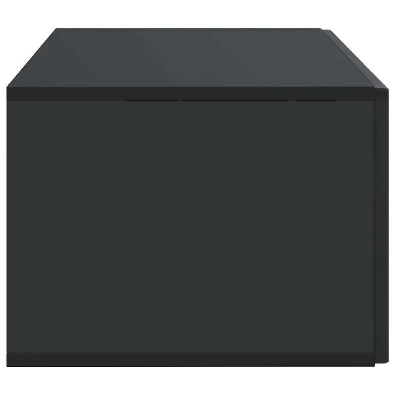 Sieninė TV spintelė Juoda 59,5 x 41 x 30 cm Apdirbta mediena
