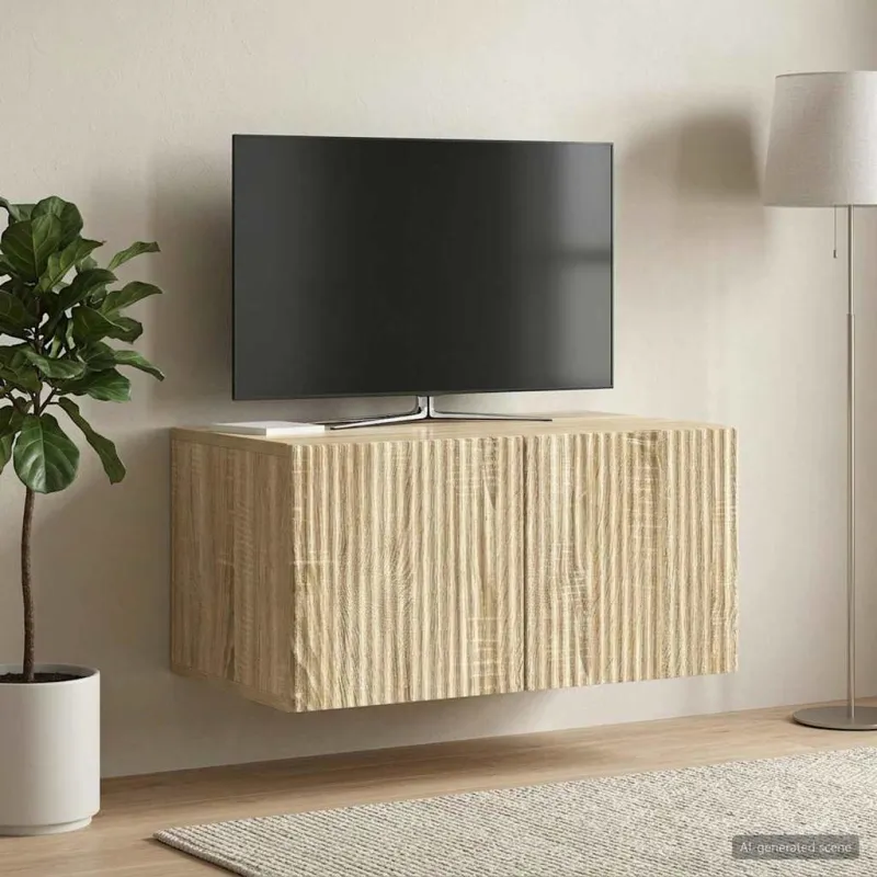 Sieninė TV spintelė Sonoma ąžuolas 59,5 x 41 x 30 cm