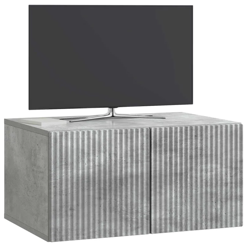 Sieninė TV spintelė Betono pilka 59,5 x 41 x 30 cm