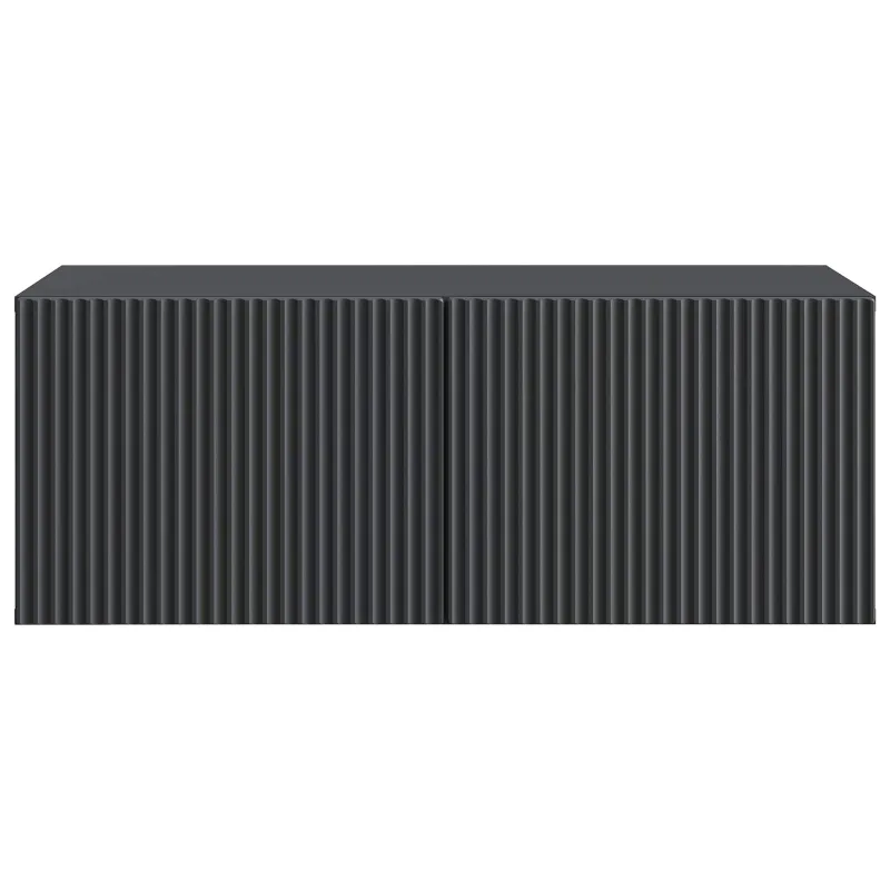 Sieninė TV spintelė Juoda 78,5 x 41 x 30 cm Apdirbta mediena