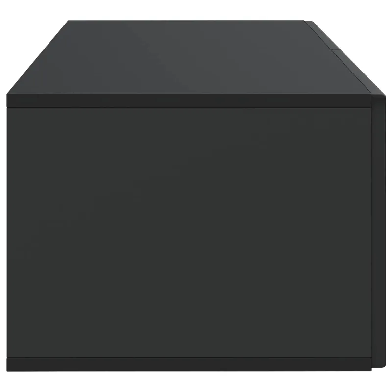 Sieninė TV spintelė Juoda 78,5 x 41 x 30 cm Apdirbta mediena