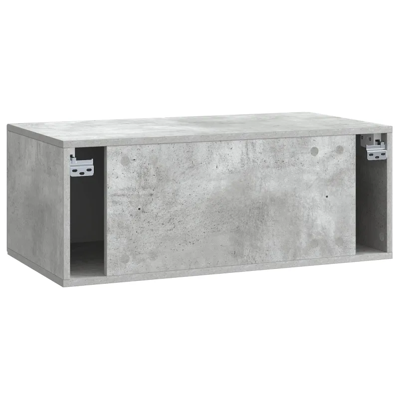 Sieninė TV spintelė Betono pilka 78,5 x 41 x 30 cm
