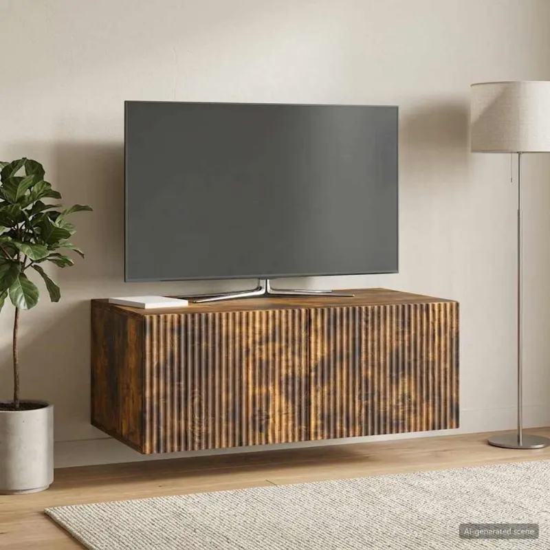 Sieninė TV spintelė Dūminio ąžuolo 78,5 x 41 x 30 cm