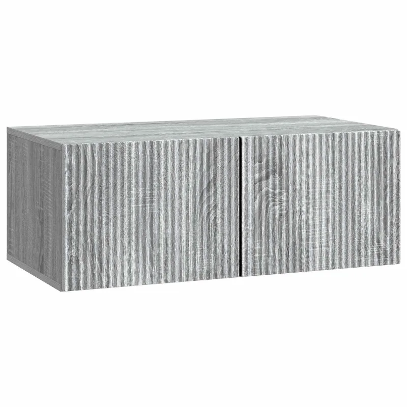 Sieninė TV spintelė Pilka sonoma ąžuolo 78,5 x 41 x 30 cm