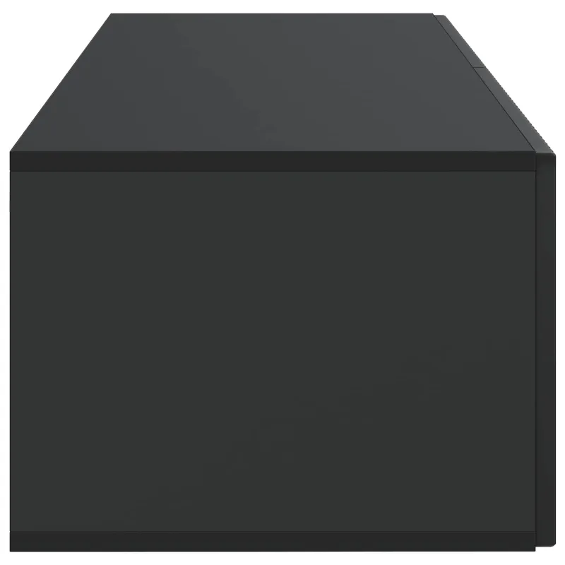 Sieninė TV spintelė Juoda 98 x 41 x 30 cm Apdirbta mediena