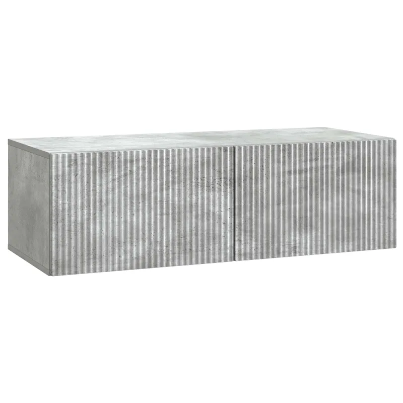 Sieninė TV spintelė Betono pilka 98 x 41 x 30 cm