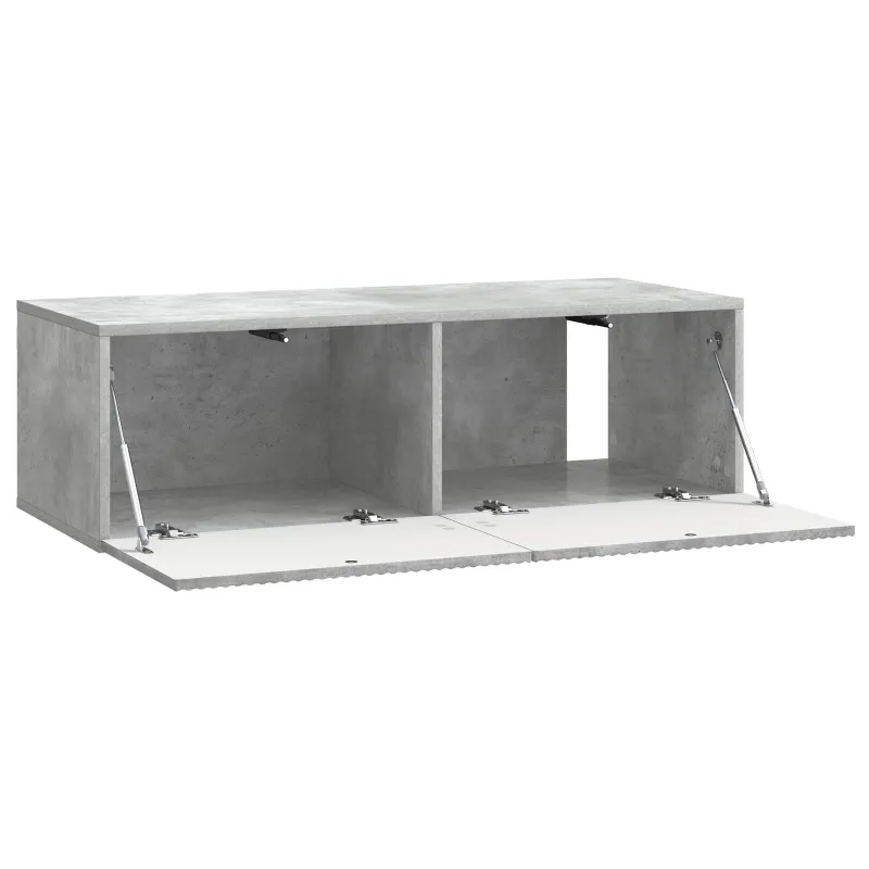 Sieninė TV spintelė Betono pilka 98 x 41 x 30 cm