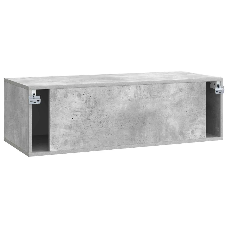 Sieninė TV spintelė Betono pilka 98 x 41 x 30 cm