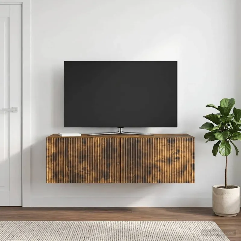 Sieninė TV spintelė Dūminio ąžuolo 98 x 41 x 30 cm