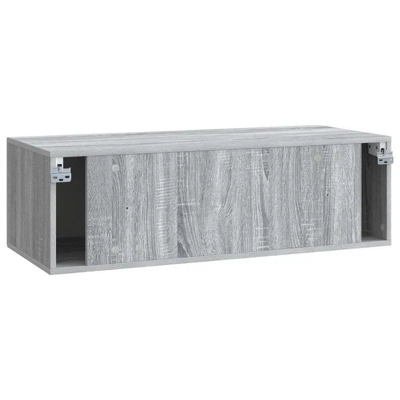 Sieninė TV spintelė Pilka sonoma ąžuolo 98 x 41 x 30 cm