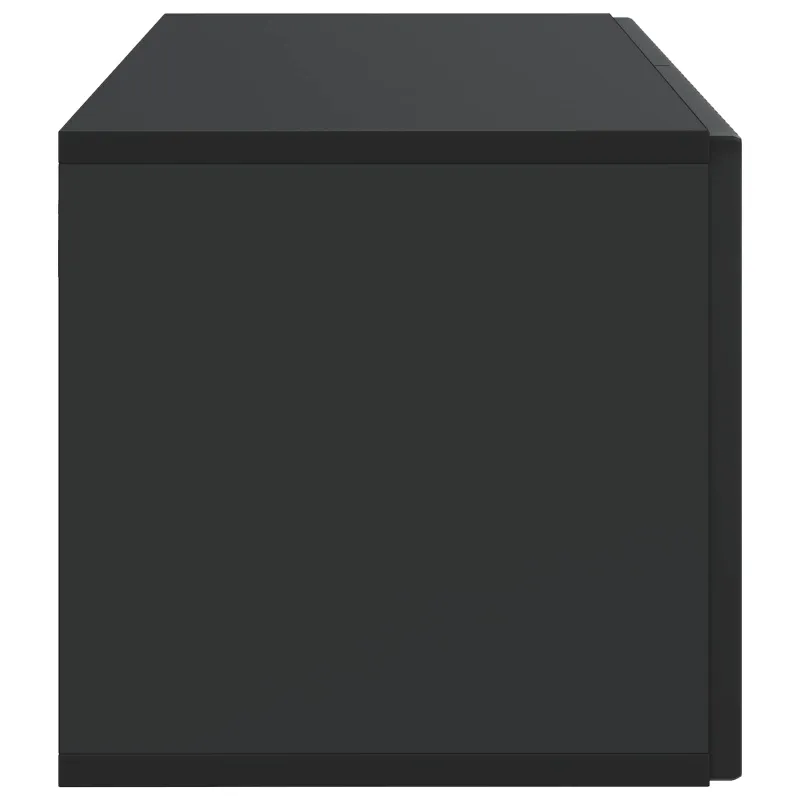 Sieninė TV spintelė Juoda 59,5 x 31 x 30 cm Apdirbta mediena