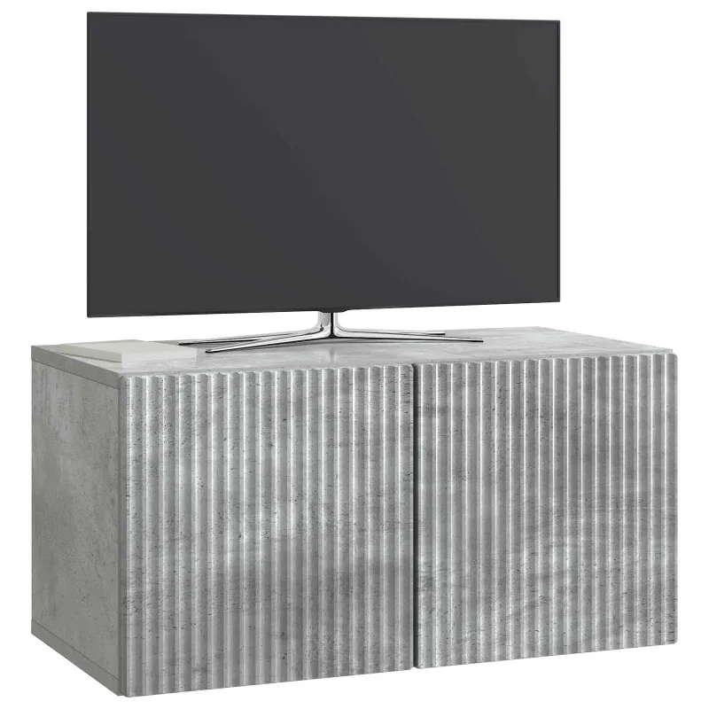 Sieninė TV spintelė Betono pilka 59,5 x 31 x 30 cm