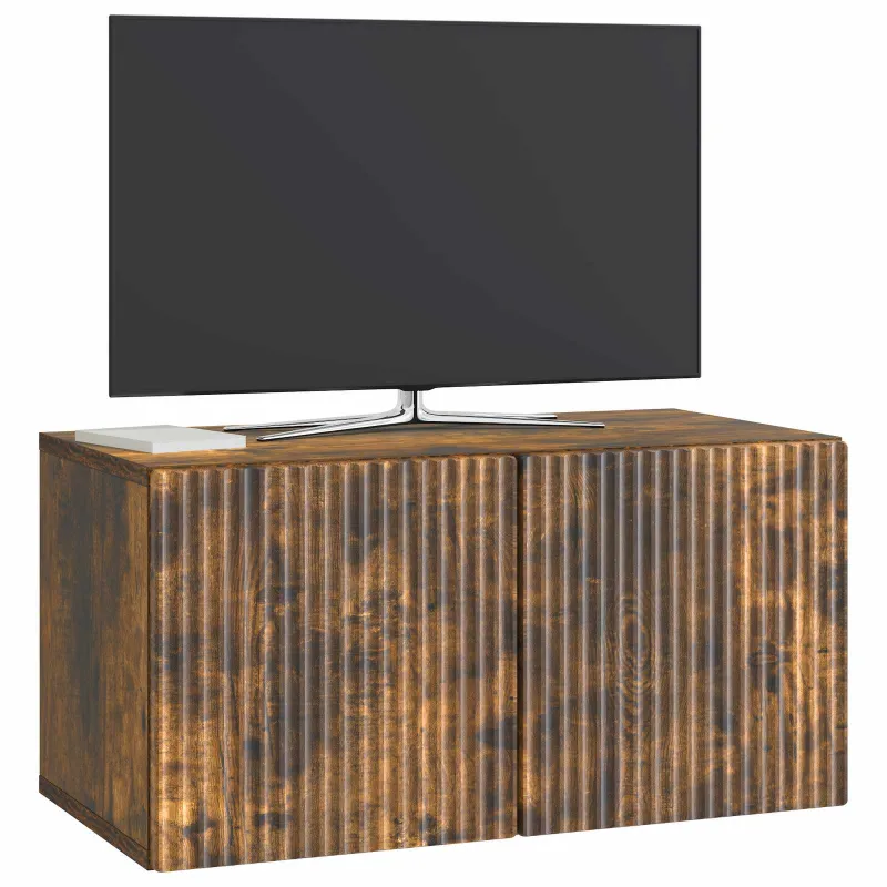 Sieninė TV spintelė Dūminio ąžuolo 59,5 x 31 x 30 cm