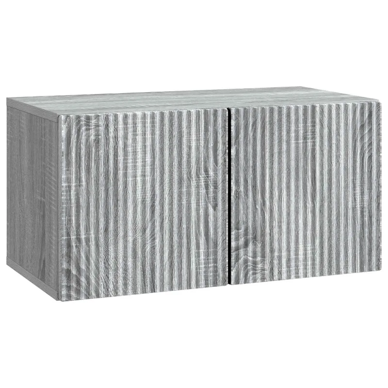 Sieninė TV spintelė Pilka sonoma ąžuolo 59,5 x 31 x 30 cm