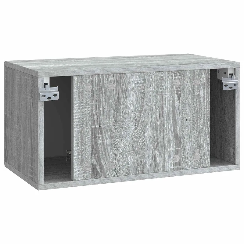 Sieninė TV spintelė Pilka sonoma ąžuolo 59,5 x 31 x 30 cm