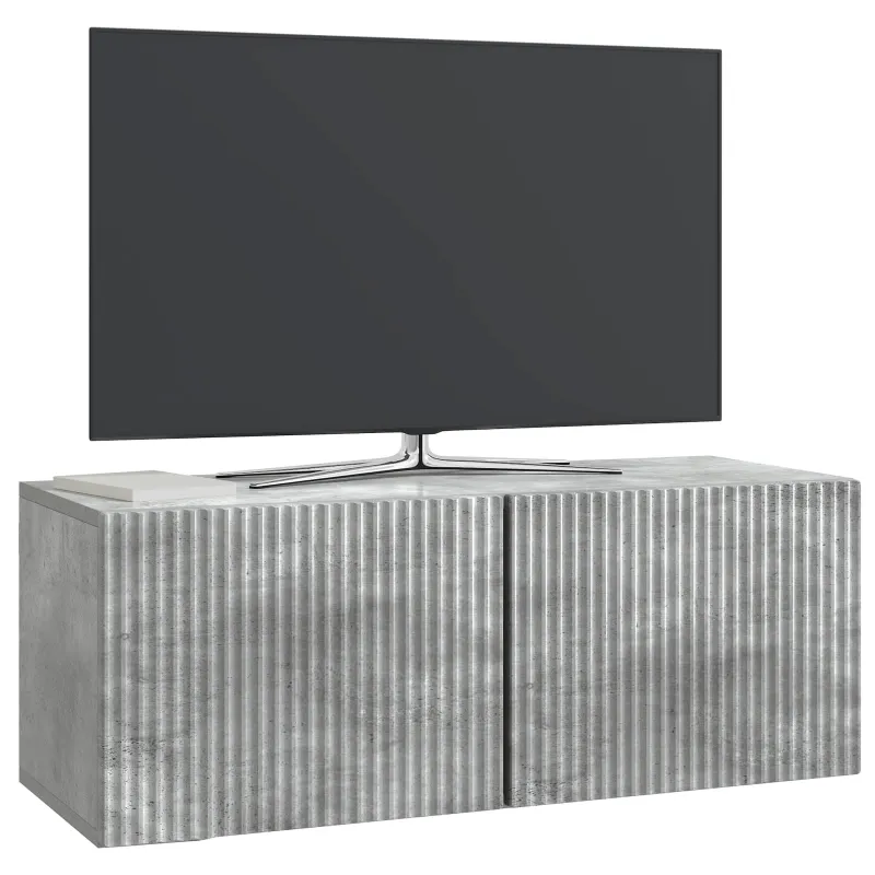 Sieninė TV spintelė Betono pilka 78,5 x 31 x 30 cm