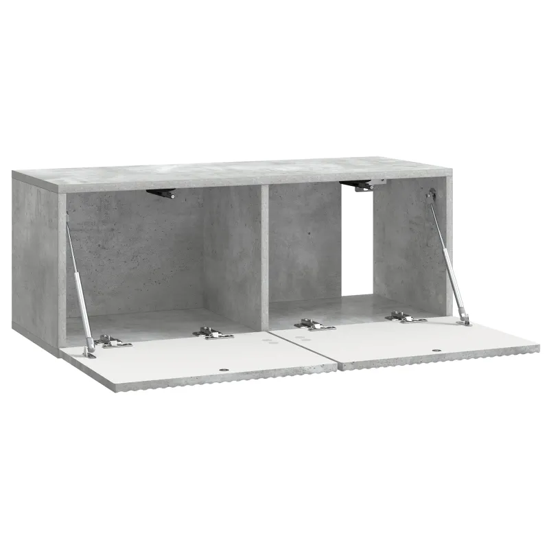Sieninė TV spintelė Betono pilka 78,5 x 31 x 30 cm