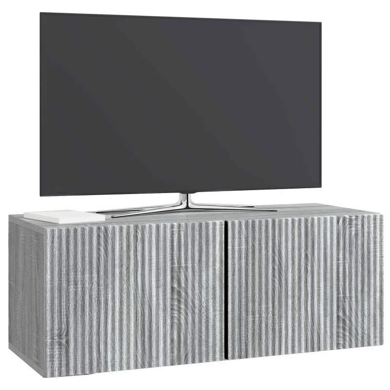 Sieninė TV spintelė Pilka sonoma ąžuolo 78,5 x 31 x 30 cm