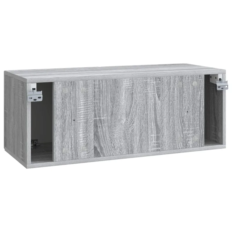 Sieninė TV spintelė Pilka sonoma ąžuolo 78,5 x 31 x 30 cm