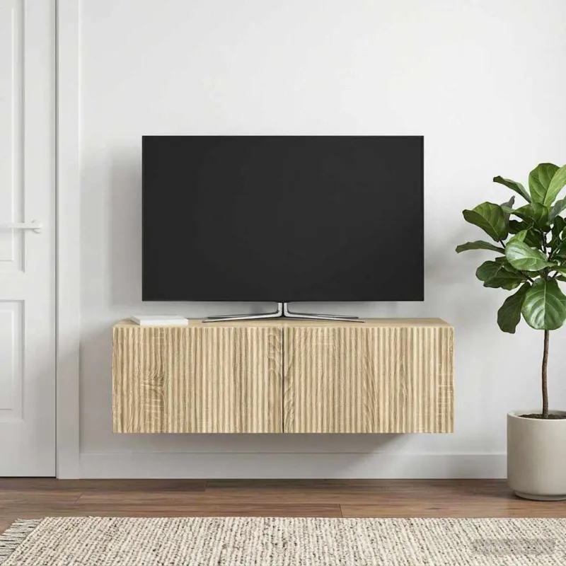 Sieninė TV spintelė Sonoma ąžuolas 98 x 31 x 30 cm