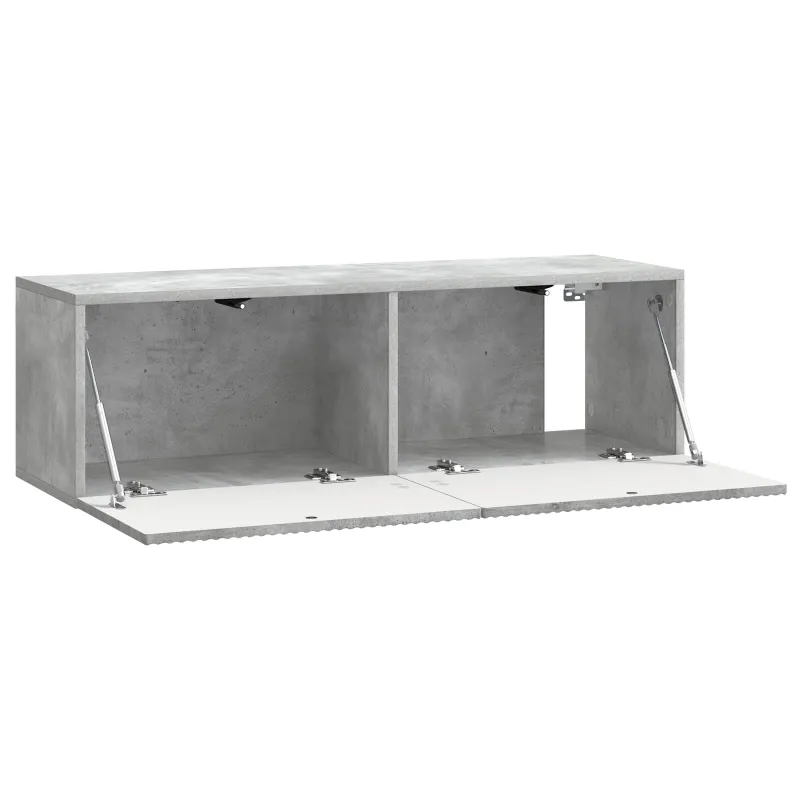 Sieninė TV spintelė Betono pilka 98 x 31 x 30 cm