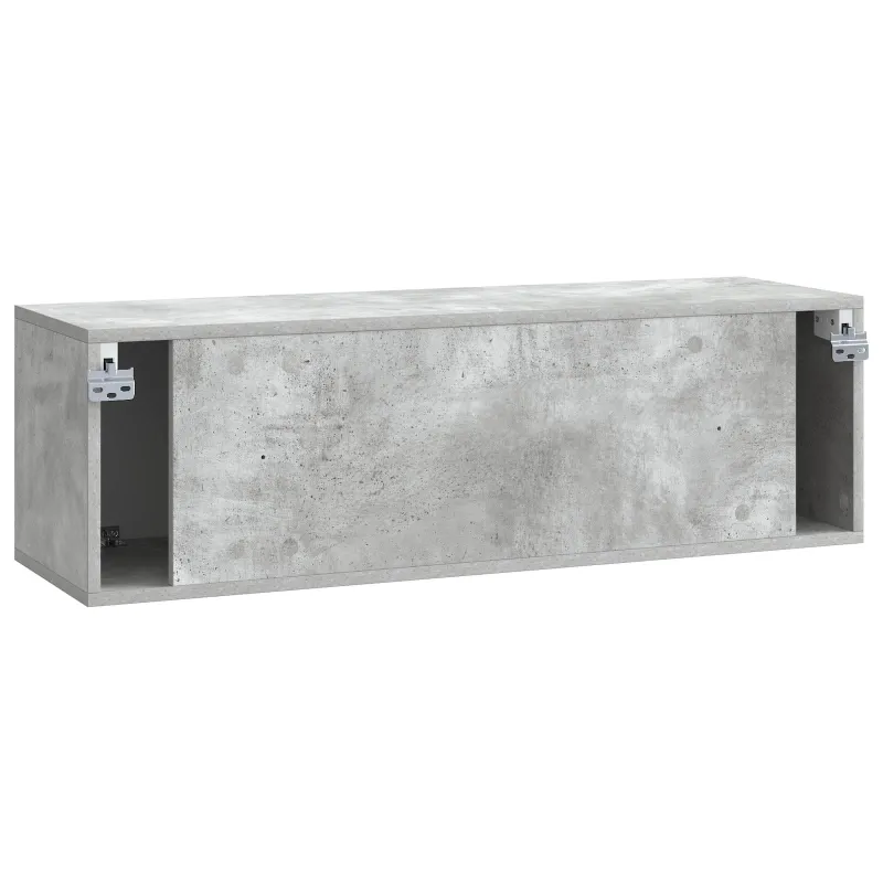 Sieninė TV spintelė Betono pilka 98 x 31 x 30 cm