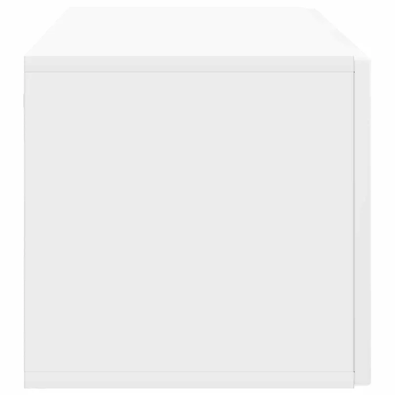 Sieninė TV spintelė Itin blizgi balta 98 x 31 x 30 cm
