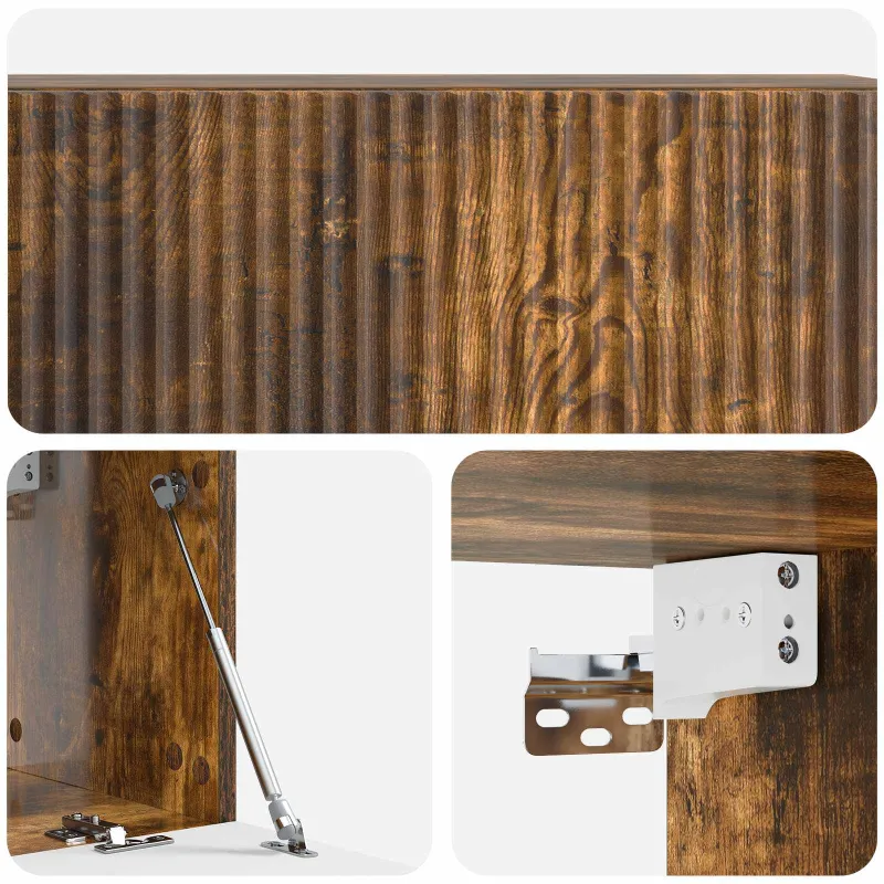 Sieninė TV spintelė Dūminio ąžuolo 98 x 31 x 30 cm