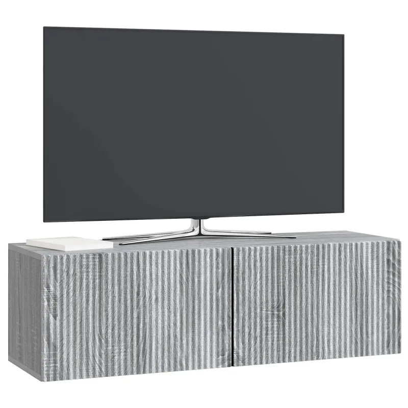 Sieninė TV spintelė Pilka sonoma ąžuolo 98 x 31 x 30 cm