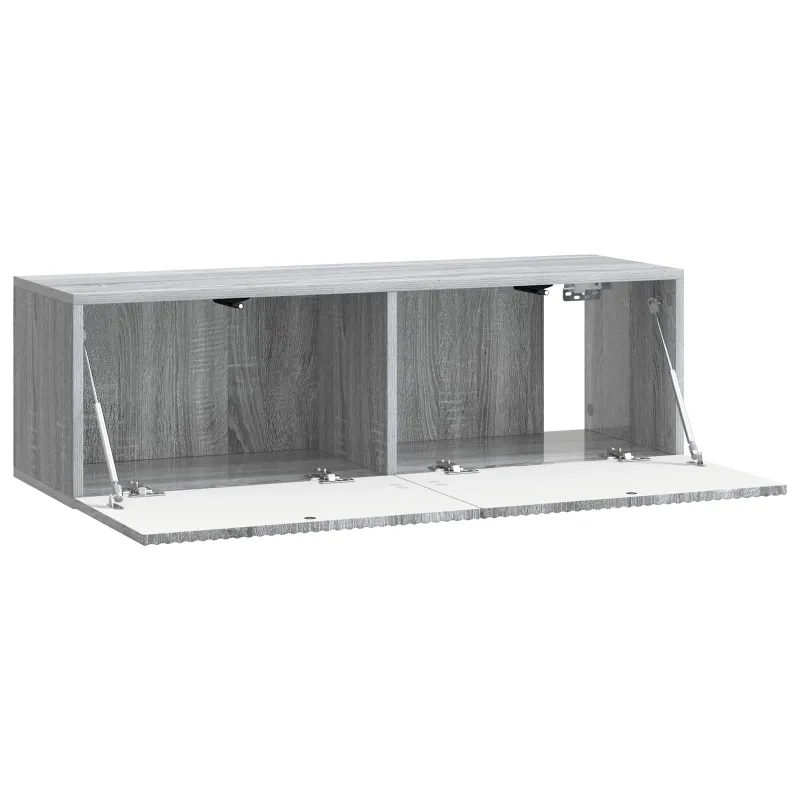 Sieninė TV spintelė Pilka sonoma ąžuolo 98 x 31 x 30 cm