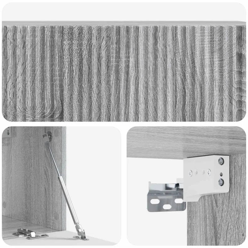 Sieninė TV spintelė Pilka sonoma ąžuolo 98 x 31 x 30 cm