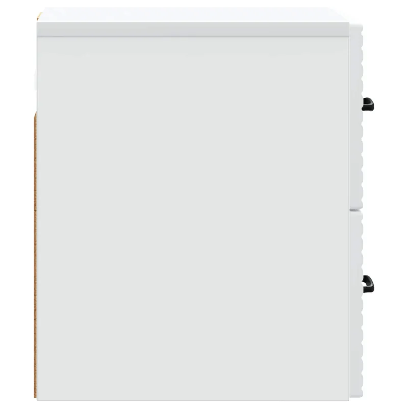 Sieninis naktinis staliukas 2 pcs Balta 34,5 x 33 x 40 cm