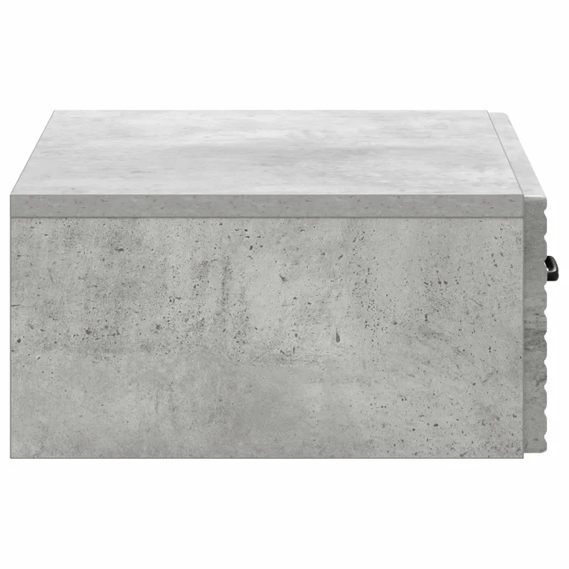 Sieninis šoninis staliukas Betono pilka 59 x 34,5 x 17 cm