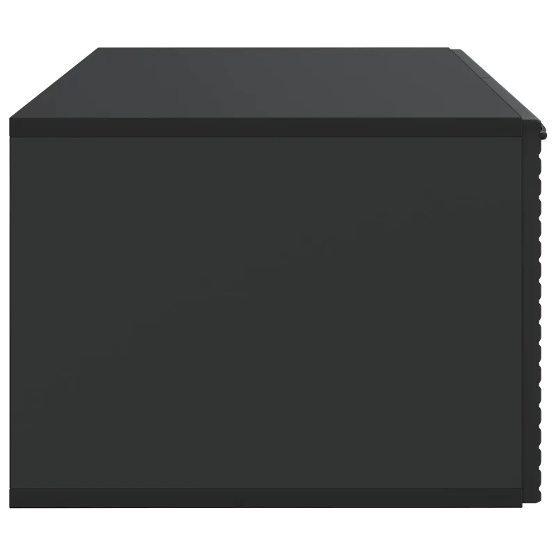 Sieninė TV spintelė Juoda 59,5 x 41 x 30 cm Apdirbta mediena