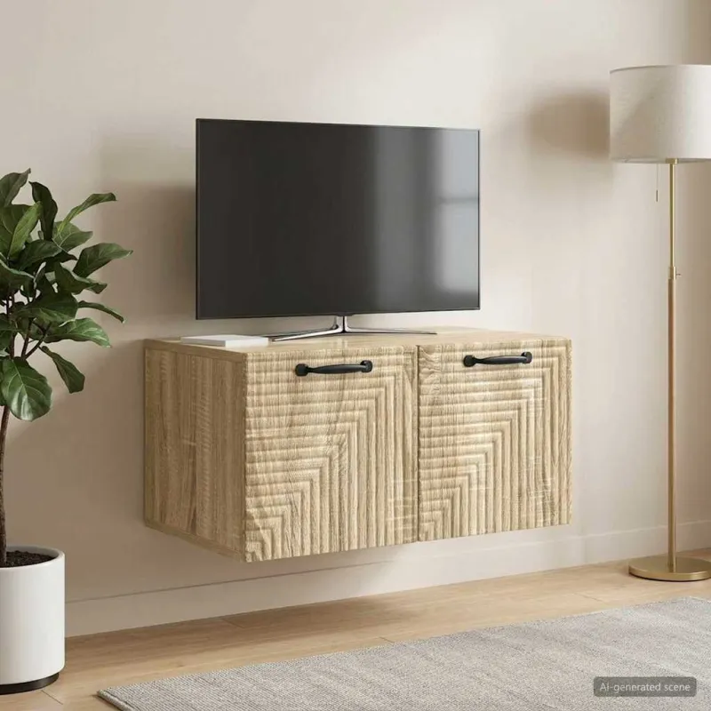 Sieninė TV spintelė Sonoma ąžuolas 59,5 x 41 x 30 cm