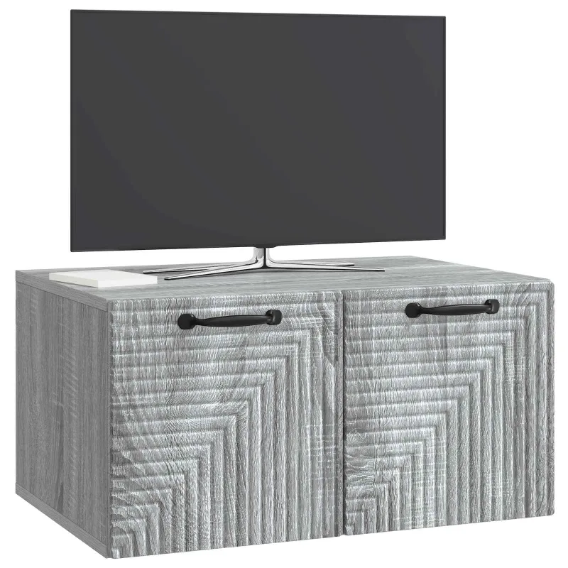 Sieninė TV spintelė Pilka sonoma ąžuolo 59,5 x 41 x 30 cm