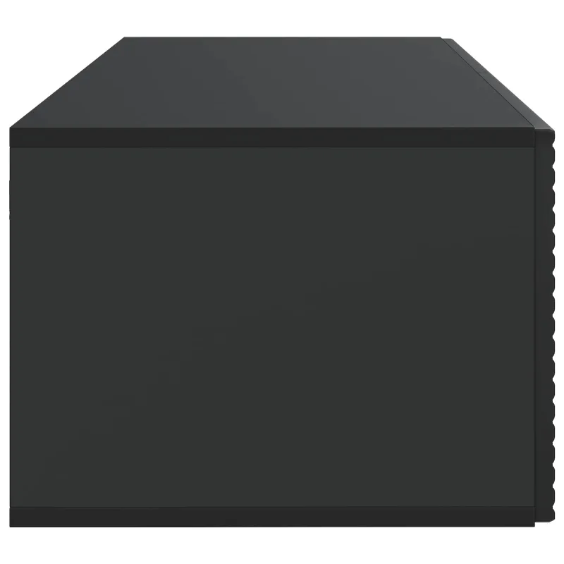 Sieninė TV spintelė Juoda 78,5 x 41 x 30 cm Apdirbta mediena