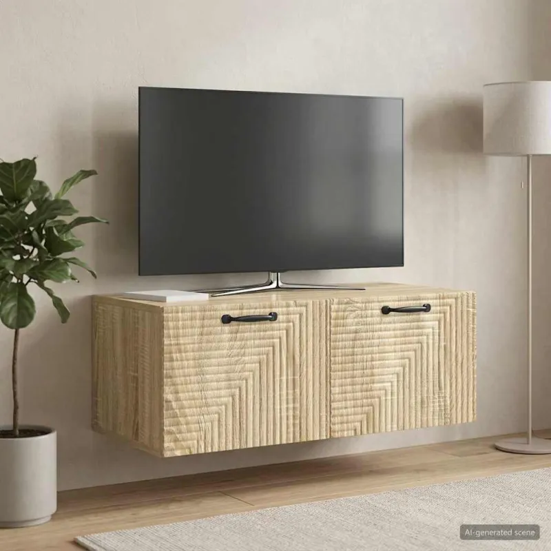 Sieninė TV spintelė Sonoma ąžuolas 78,5 x 41 x 30 cm