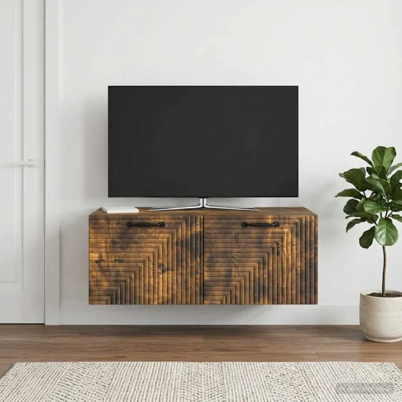 Sieninė TV spintelė Dūminio ąžuolo 78,5 x 41 x 30 cm