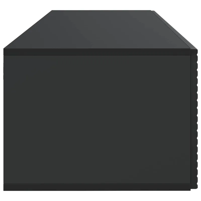 Sieninė TV spintelė Juoda 98 x 41 x 30 cm Apdirbta mediena