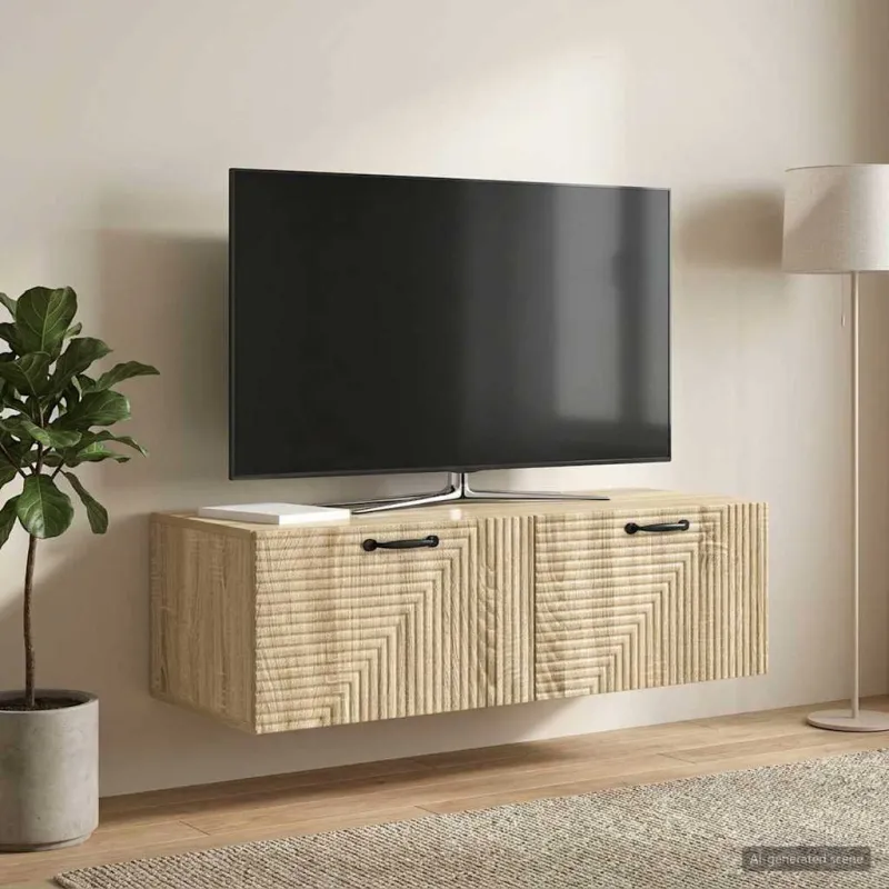 Sieninė TV spintelė Sonoma ąžuolas 98 x 41 x 30 cm