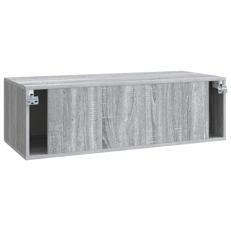 Sieninė TV spintelė Pilka sonoma ąžuolo 98 x 41 x 30 cm