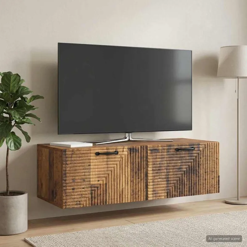 Sieninė TV spintelė Sendintos medienos 98 x 41 x 30 cm